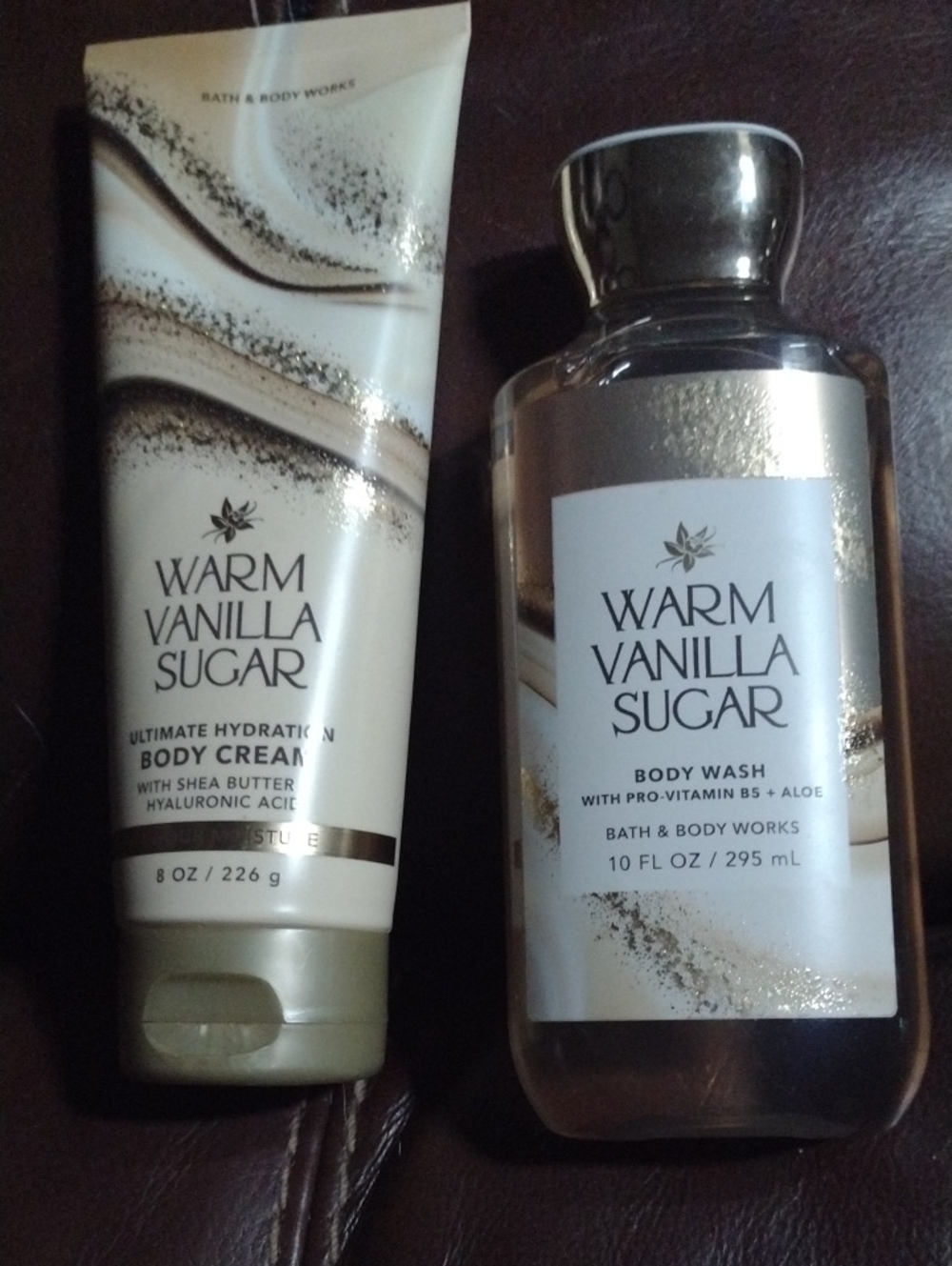 Bath & Body Works Warm Vanilla Sugar Body Wash & Cream Set